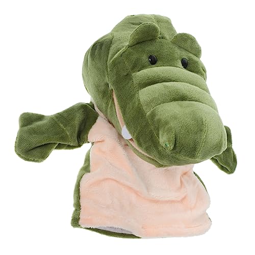 minkissy Realistische Krokodil Handpuppe aus Weichem Plüsch Kindgerechtes Handspielzeug für Fantasievolles Rollenspiel Interaktives Lernspielzeug Eltern Junge Mädchen Beziehung und von minkissy