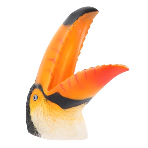 minkissy Realistische Toucan Handpuppe aus Weichem Dehnbarem Material Interaktives Eltern Junge Mädchen für Rollenspiele und Theateraufführungen Kindgerechtes Waschbares Tier Handspielzeug von minkissy