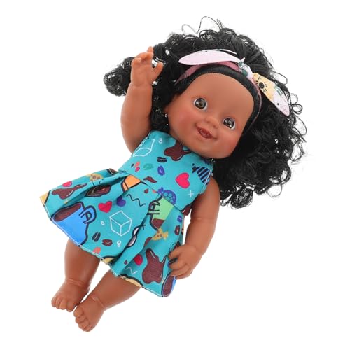minkissy Realistische Vivid Doll Schwarze Puppe mit Locken Vinyl Lebensechte Simulation Babypuppe Weicher Körper für Spiel und Dekoration Zufällige Farbe Zufällige Farbe minkissy Realistische Vivid Doll Schwarze Puppe mit Locken Vinyl Lebensechte Simulation Babypuppe Weicher Körper für Spiel und Dekoration Zufällige Farbe Zufällige Farbe von minkissy
