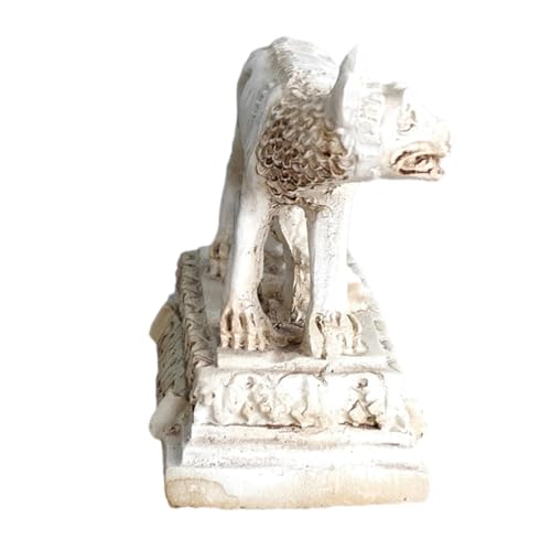 minkissy Realistische Wolf Figur Miniatur aus Resin Detailgetreues Wildtier Modell Kompakte Pädagogisches und Dekorative Heimgestaltung für Familien und Wolfliebhaber von minkissy
