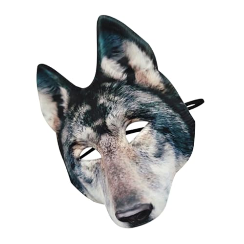 minkissy Realistische Wolfmaske Für Halloween Tiermaske Für Kostümpartys Dschungeltiermaske Für Erwachsene Halloween Kostüm Cosplay Requisiten von minkissy