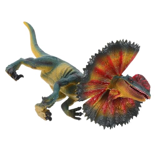 minkissy Realistisches Dinosaurier Modell Kleines Dekoratives Tierfiguren Modell Leichtes Lernspielzeug für Frühjurassisches Dualkronendinosaurier Tiermodell Langlebig und Beweglich von minkissy