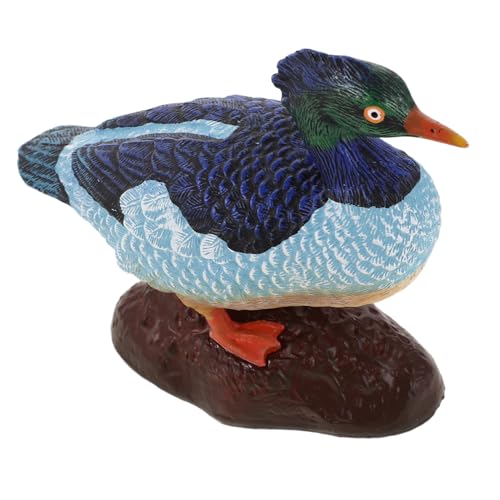 minkissy Realistisches Entenmodell aus Kunststoff Detaillierte Mallard-Figur Pädagogisches Lernspielzeug für Naturgetreue Dekoration für Haus und Garten Robuste von minkissy