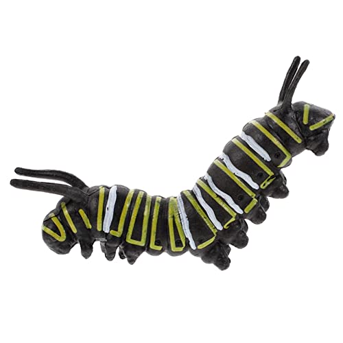 minkissy Realistisches Kleines Raupen Lernspielzeug als Kreatives und Fidget Lebensechtes Modell für Tierkunde und Foto Requisiten Lustiger Scherzartikel von minkissy
