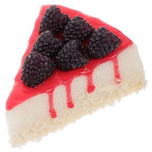 minkissy Realistisches Künstliches Kuchenmodell Strapazierfähiges Dekorationsdessert Leicht und Tragbar als Fotorequisite Schaufensterdekoration und Partyaccessoire Langlebig und von minkissy