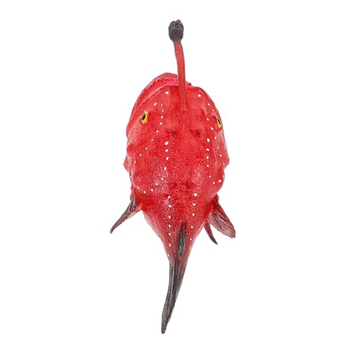 minkissy Realistisches Mini Meerestier Anglerfisch aus Stabilem Kunststoff Pädagogische Tiefsee Figur für Lernspiele Klassenzimmerprojekte Goodie Bag Füller von minkissy