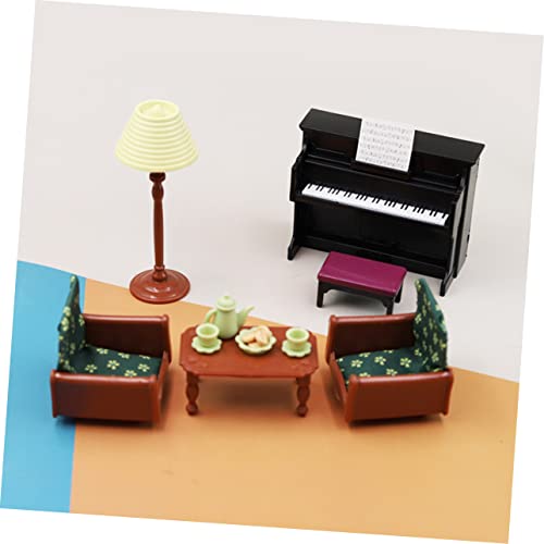 minkissy Realistisches Miniatur Möbel Set Verschleißfestes Puppenhaus Multifunktionale Miniatur Einrichtungsgegenstände Detailgetreu für DIY Puppenhaus und Fotorequisiten Langlebig und von minkissy