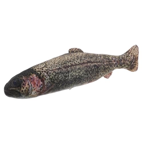 minkissy Realistisches Plüschfischkissen Weiches Kuscheltier und Dekoratives Fischkissen für Leichtes Tragbares Fischplüschtier als Wohn und Schlafzimmerdeko für Reisen und Zuhause von minkissy