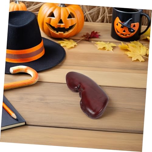 minkissy Realistisches Schweinenieren Food Modell Halloween Fake Kidney Prank Toy für Party Deko Cosplay Zubehör Haunted House Dollhouse Accessoire von minkissy