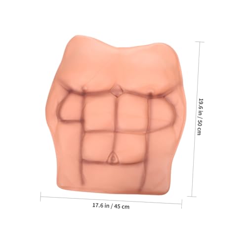 minkissy Realistisches Silikon Muskelkostüm für Männer Flexible Bauch und Brustmuskeln Hautfreundliches Cosplay Accessoire für Halloween Fasching und Party Langlebig und Komfortabel von minkissy