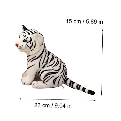 minkissy Realistisches Weißes Tiger Plüschtier aus Weichem Baumwollstoff Kuscheliges Simulationstier Dekorativ für Wohnzimmer Schlafzimmer Auto minkissy Realistisches Weißes Tiger Plüschtier aus Weichem Baumwollstoff Kuscheliges Simulationstier Dekorativ für Wohnzimmer Schlafzimmer Auto von minkissy
