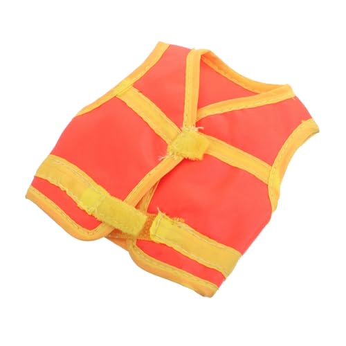 minkissy Reflektierende Weste für Scale Bjd Puppen Realistische Doll Clothing mit Feiner Verarbeitung und Sichtbarkeit für Sammelfiguren Zubehör in Orange von minkissy