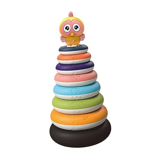 minkissy Regenbogen Stapelturm für Pädagogisches Plastikspielzeug und Formverständnis Ergonomisches Design Altersgerecht und Sicher für Kleinkinder minkissy Regenbogen Stapelturm für Pädagogisches Plastikspielzeug und Formverständnis Ergonomisches Design Altersgerecht und Sicher für Kleinkinder von minkissy