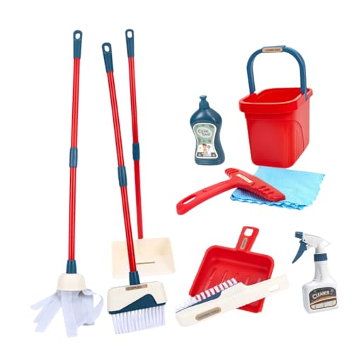 minkissy Reinigungsspielzeug Realistisches Pretend Play Kit mit Mop Eimer Besen und Mehr Umfassendes Haushalts für Jungen und Mädchen Verantwortung und Familienzeit minkissy Reinigungsspielzeug Realistisches Pretend Play Kit mit Mop Eimer Besen und Mehr Umfassendes Haushalts für Jungen und Mädchen Verantwortung und Familienzeit von minkissy