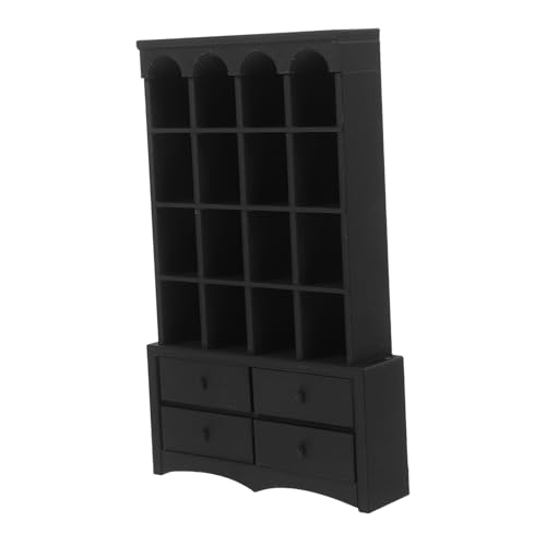 minkissy Retro Mini Bücherregal für Puppenhaus Schwarzer Aufbewahrungsschrank Bildungsspielzeug für Kreative Platzsparende Lösung für DIY Projekte minkissy Retro Mini Bücherregal für Puppenhaus Schwarzer Aufbewahrungsschrank Bildungsspielzeug für Kreative Platzsparende Lösung für DIY Projekte von minkissy