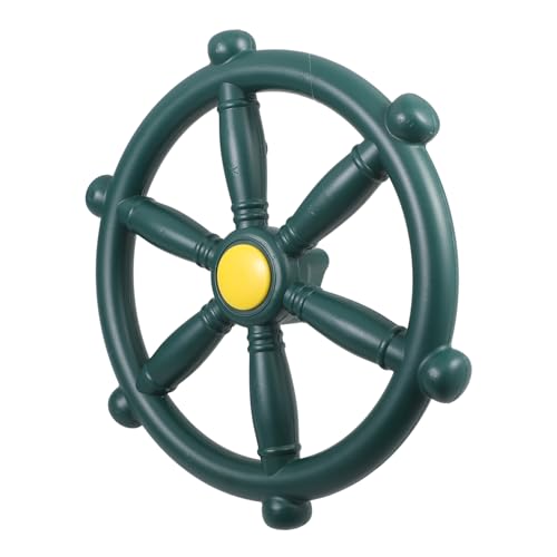minkissy Robustes Rundes Spielplatz Lenkrad für Drehbar und Langlebig Zubehör für Piratenschiff Schaukel Einfach zu Montieren für Outdoor Spielgeräte von minkissy