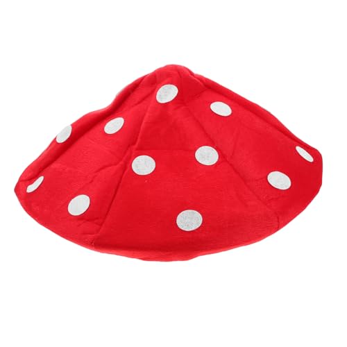 minkissy Rotes Pilz Kostüm Mütze für Damen und Herren Kleine Kuschelige Beret Form Gepunkteter Cartoon Pilzhut für Halloween Karneval Bühnenauftritte und Partyspaß minkissy Rotes Pilz Kostüm Mütze für Damen und Herren Kleine Kuschelige Beret Form Gepunkteter Cartoon Pilzhut für Halloween Karneval Bühnenauftritte und Partyspaß von minkissy