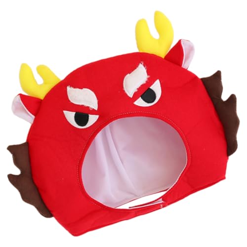 minkissy Rotes Plüsch Drachenkostüm Kopfteil Unisex Cosplay Partyhut Auffällige Foto Requisite für Erwachsene und Jugendliche für Karneval Verkleidung und Festlichkeiten minkissy Rotes Plüsch Drachenkostüm Kopfteil Unisex Cosplay Partyhut Auffällige Foto Requisite für Erwachsene und Jugendliche für Karneval Verkleidung und Festlichkeiten von minkissy
