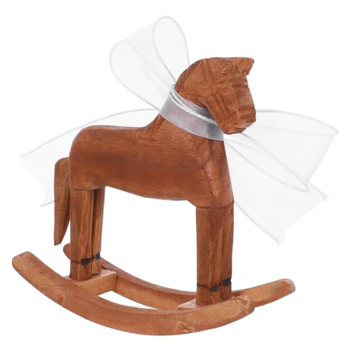 minkissy Rustikales Holz Tierfigur für Wohnzimmer Schlafzimmer Tischdeko Dekoratives mit Fischschwanz Band minkissy Rustikales Holz Tierfigur für Wohnzimmer Schlafzimmer Tischdeko Dekoratives mit Fischschwanz Band von minkissy