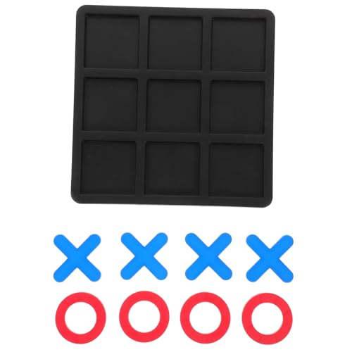 minkissy Schachspiel Rote O Blaue X mit Schwarzem Brett Kreatives Pädagogisches Toe zur Logisches Kompakt Leicht Sicher von minkissy