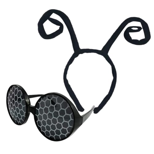 minkissy Schwarzes Ameisen Stirnband mit Sonnenbrille Lustiges Cosplay Kostüm für Halloween und Party Kreatives Insekten Accessoire Bequemes Kunststoff und Stoffmaterial für Geburtstage und minkissy Schwarzes Ameisen Stirnband mit Sonnenbrille Lustiges Cosplay Kostüm für Halloween und Party Kreatives Insekten Accessoire Bequemes Kunststoff und Stoffmaterial für Geburtstage und von minkissy