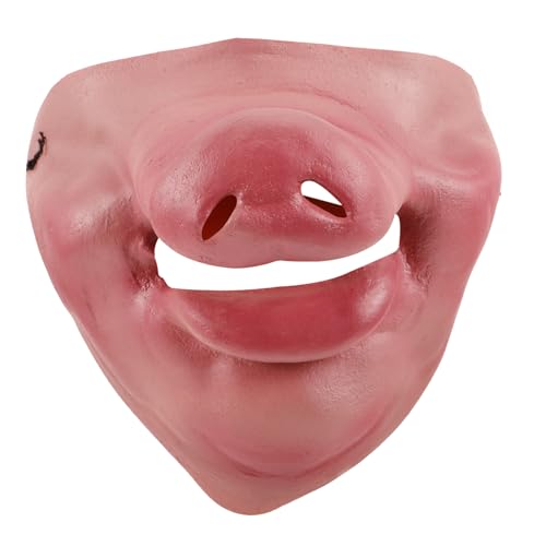 minkissy Schweinenase-maske Jack Tiermasken Maskenkostüm Realistisch Maske Gesicht Halloween-maske Schweinsnase Verkleiden -requisite Cosplay-nase Zirkus Emulsion von minkissy