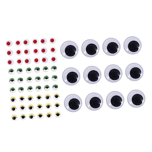 minkissy Selbstklebende Bewegliche Tieraugen DIY Puppenzubehör Bunte Wimpern Schwarze Augen Stressreduzierende Aufkleber für Basteln und Spielzeugdekoration minkissy Selbstklebende Bewegliche Tieraugen DIY Puppenzubehör Bunte Wimpern Schwarze Augen Stressreduzierende Aufkleber für Basteln und Spielzeugdekoration von minkissy