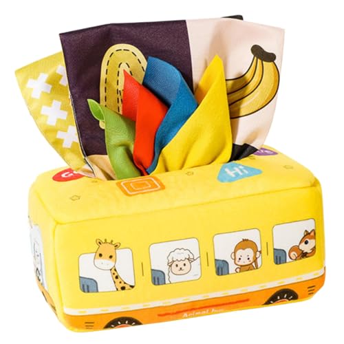 minkissy Sensorisches Babyspielzeug Tissue Box aus Strapazierfähigem Material Montessori Frühförderung für Monate Fördert Hand Auge Koordination Logisches Denken und Kreativität Sicher und minkissy Sensorisches Babyspielzeug Tissue Box aus Strapazierfähigem Material Montessori Frühförderung für Monate Fördert Hand Auge Koordination Logisches Denken und Kreativität Sicher und von minkissy