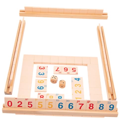 minkissy Shut The Box Holzspiel Interaktives Brettspiel für Erwachsene Spieler Fördert Rechenfähigkeiten Lustiges Party und Familienspiel Trink und Reisespiel minkissy Shut The Box Holzspiel Interaktives Brettspiel für Erwachsene Spieler Fördert Rechenfähigkeiten Lustiges Party und Familienspiel Trink und Reisespiel von minkissy
