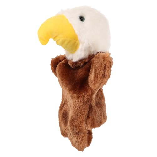 minkissy Simulation Adler Handpuppe aus Weichem Plüsch Interaktives Kinderspielzeug für Rollenspiele Fördert Fantasie und Kommunikation Geeignet für Jungen und Mädchen Ab Jahren von minkissy