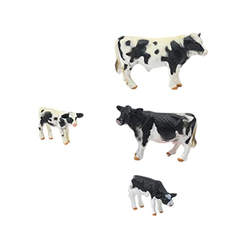 minkissy Simulation Cow Model für Realistische Tierfiguren aus Robustem für Spiel und Dekoration als Tortendeko oder Lernspielzeug für Jungen und Mädchen von minkissy