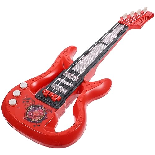 minkissy Simulation Gitarre für Elektro Ukulele mit Musik und Lichteffekten Tragbar und Leicht Fördert Musikalische Fähigkeiten und Kreatives für Jungen und Mädchen von minkissy