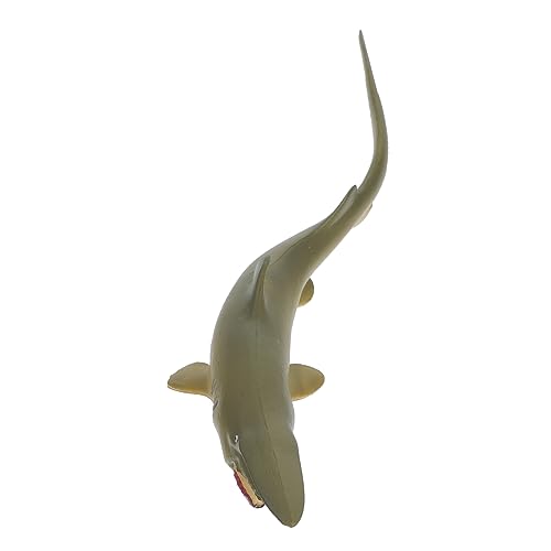 minkissy Simulation Goblin Shark Modell Realistisches für Aquarium Ornament aus Leichtem Kunststoff Lernspielzeug und Dekorative Fischfigur für Aquarien und Schreibtische von minkissy
