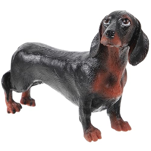 minkissy Simulation Hund Figur Modell Realistisches Hundedekor für Kinderzimmer und Klassenzimmer Lernspielzeug für Tiere Kunststoff Figur von minkissy
