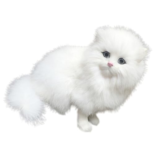 minkissy Simulation Perserkatze Plüschmodell Realistisches Katzenspielzeug für Dekoration für Zuhause Garten und Feste von minkissy