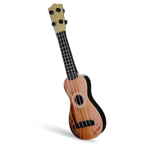 minkissy Simulation Ukulele Kunststoff Saiten Musikinstrument für Anfänger und Erwachsene Pädagogisch Lern Übungsinstrument für Frühförderung von minkissy