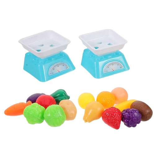 minkissy Spielküchenzubehör Miniatur Obst und Gemüse mit Wiegewaage für Pädagogisches Rollenspiel für Vorschulkinder und Gemeinsames minkissy Spielküchenzubehör Miniatur Obst und Gemüse mit Wiegewaage für Pädagogisches Rollenspiel für Vorschulkinder und Gemeinsames von minkissy