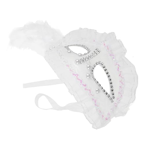 minkissy Spitzen Halbmaske mit Perlenbesatz und Seitlicher Wiederverwendbare Masquerade Party Maske für Damen Vielseitig Einsetzbar für Halloween Karneval Ball und Kostümpartys minkissy Spitzen Halbmaske mit Perlenbesatz und Seitlicher Wiederverwendbare Masquerade Party Maske für Damen Vielseitig Einsetzbar für Halloween Karneval Ball und Kostümpartys von minkissy