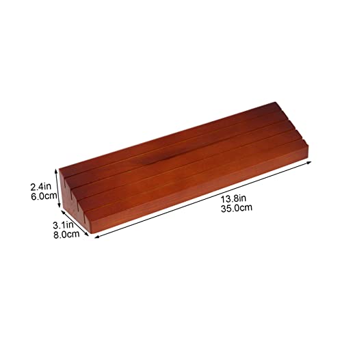 minkissy Stabiler Holz Kartenhalter mit Treppenfach für Spielkarten und Kartenspiele Kompakt Tragbar Praktischer Organizer für Bridge Canasta und Kartenspiel Zubehör von minkissy