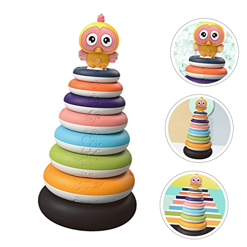 minkissy Stapelturm Regenbogenfarben Ergonomisch Geformt Sanfte Kanten Poliert Fördert Hand Augen Koordination Für Montessori Activity minkissy Stapelturm Regenbogenfarben Ergonomisch Geformt Sanfte Kanten Poliert Fördert Hand Augen Koordination Für Montessori Activity von minkissy
