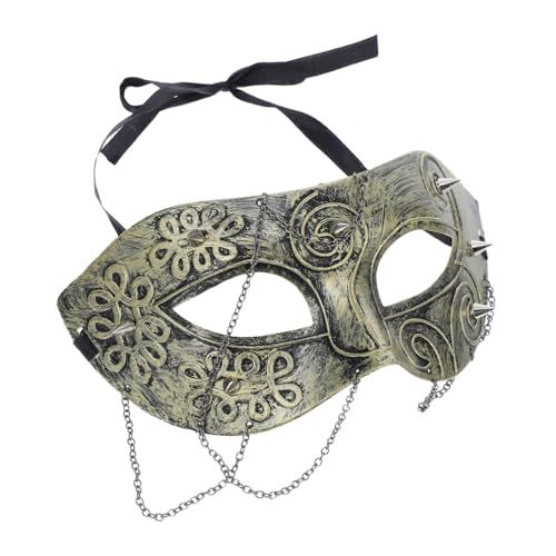 minkissy Steampunk Halbgesichtsmaske mit Kettenakzenten Leichte Bequeme Punk Maske für Halloween Karneval Cosplay und Maskenbälle Detailreich Verarbeitet für Männer und Frauen minkissy Steampunk Halbgesichtsmaske mit Kettenakzenten Leichte Bequeme Punk Maske für Halloween Karneval Cosplay und Maskenbälle Detailreich Verarbeitet für Männer und Frauen von minkissy