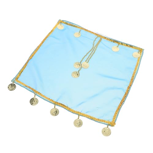 minkissy Tanz-performance-schleier Leistung Schleier Für Bauchtänzerin Gesichtsschleier Zum Tanzen Gesichtsschleier Für Damen Karneval Schleier Maske Stamm Fallen Stütze Sky-blue Metall von minkissy