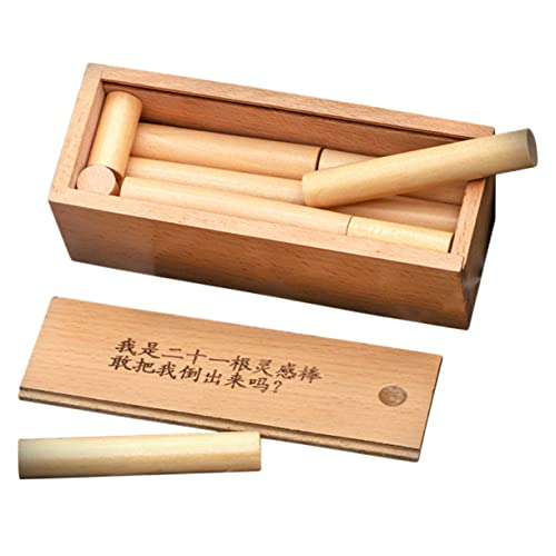 minkissy Teiliger Holz Puzzle Stick Gehirntrainer Iq Test für Erwachsene Langlebiges Kreatives Denkspiel zur Stressreduktion und Gedächtnistraining von minkissy
