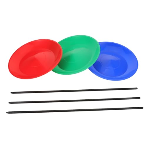 minkissy Teiliges Circus Juggling Plates aus Leichtem Kunststoff mit Handstab Stabiles Präzise Balanciertes Rotationsspielzeug für Anfänger Vielseitiges Sicheres Trainings und minkissy Teiliges Circus Juggling Plates aus Leichtem Kunststoff mit Handstab Stabiles Präzise Balanciertes Rotationsspielzeug für Anfänger Vielseitiges Sicheres Trainings und von minkissy