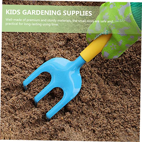 minkissy Teiliges Gartenset mit Handschuhen Leichte und Robuste Gartenschaufeln Rechen und Pflanzwerkzeuge für Draußen zum Pflanzen Umpflanzen und Unkrautjäten für Jungen und Mädchen von minkissy