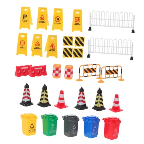 minkissy Teiliges Mini Verkehrsstraßensperren mit Modell barrieren und Verkehrsschildern für Verkehrserziehung und Schulunterricht Pädagogische Straßensicherheits spielzeuge minkissy Teiliges Mini Verkehrsstraßensperren mit Modell barrieren und Verkehrsschildern für Verkehrserziehung und Schulunterricht Pädagogische Straßensicherheits spielzeuge von minkissy