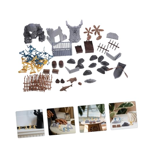 minkissy Teiliges Miniatur Piraten Figuren Militärische Themen Spielzeugmodelle für Realistische Sandtisch Deko Leicht und Kompakt für Dekorieren von minkissy