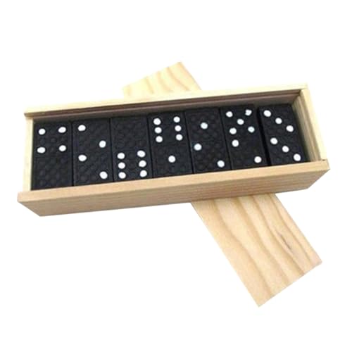 minkissy Teiliges Schwarzes Domino Holzspiel Set Handgefertigte Dominosteine für Erwachsene Fördert Kreativität Hand Auge Koordination Transportablem Holzbehälter Geeignet für minkissy Teiliges Schwarzes Domino Holzspiel Set Handgefertigte Dominosteine für Erwachsene Fördert Kreativität Hand Auge Koordination Transportablem Holzbehälter Geeignet für von minkissy