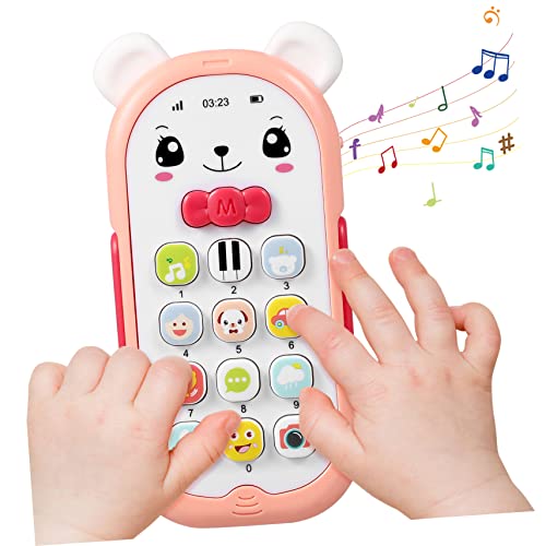 minkissy Telefonspielzeug mit Licht und Musik Lernspielzeug für Kleinkinder Monate Hellrosa Fördert die Intellektuelle Entwicklung und Hand Auge Koordination minkissy Telefonspielzeug mit Licht und Musik Lernspielzeug für Kleinkinder Monate Hellrosa Fördert die Intellektuelle Entwicklung und Hand Auge Koordination von minkissy