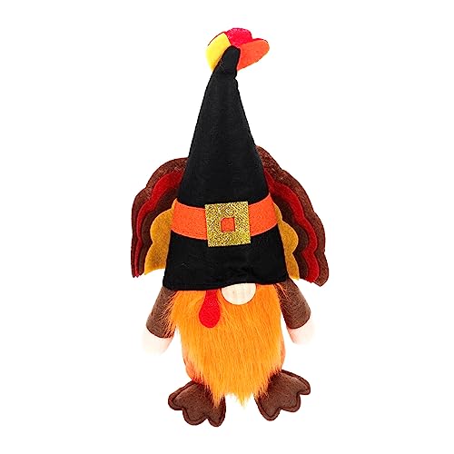 minkissy Thanksgiving Dekofigur GNOME Puppe Plüsch Stilvolle Herbstdeko für Zuhause Festliche Party Shopping Mall Hochzeitsatmosphäre Geschenkidee Freundin von minkissy